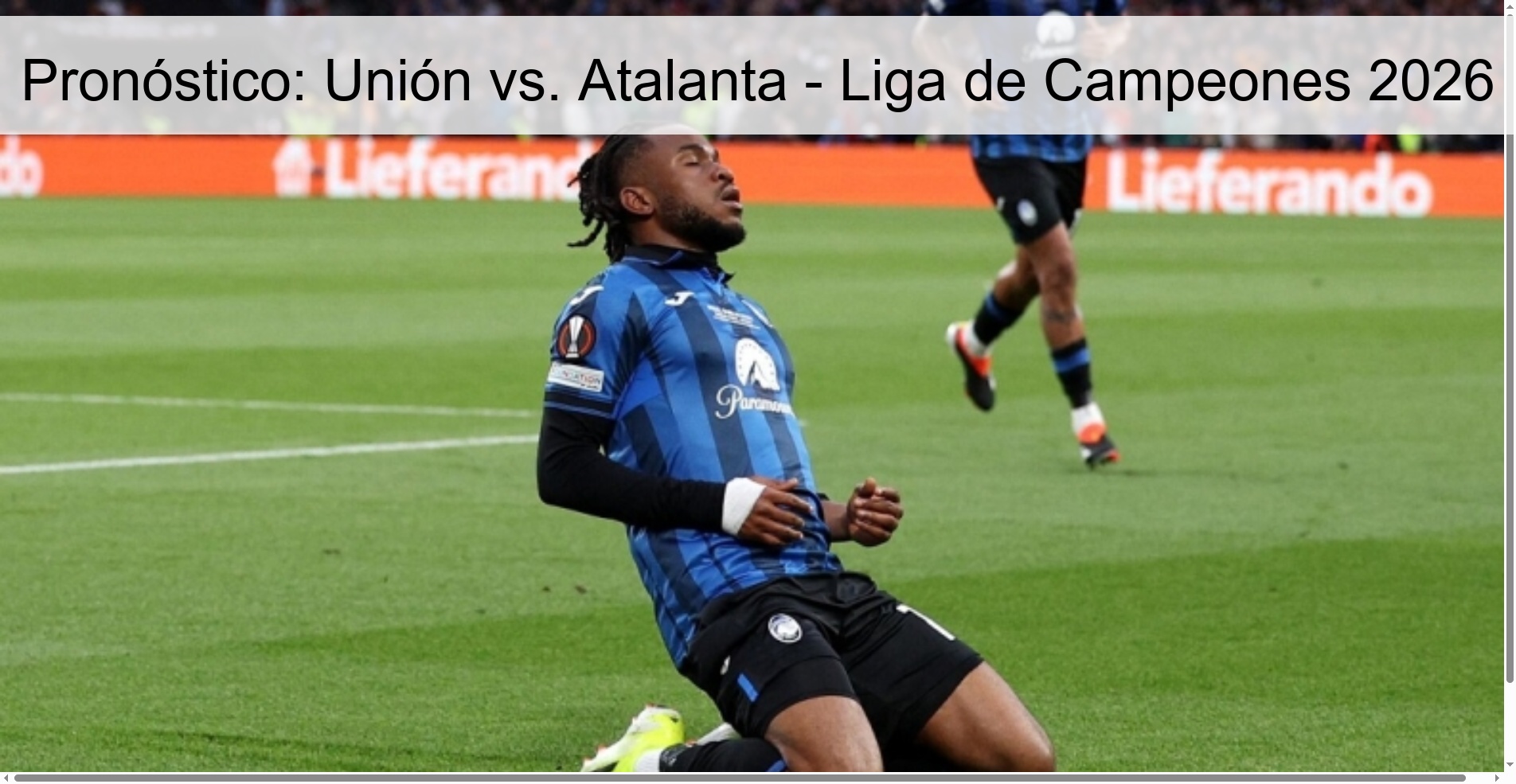 Pronóstico: Unión vs. Atalanta – Liga de Campeones 2026