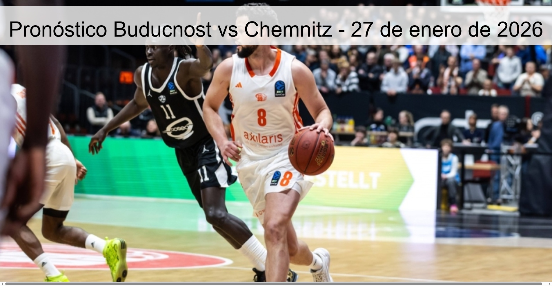 Pronóstico Buducnost vs Chemnitz – 27 de enero de 2026