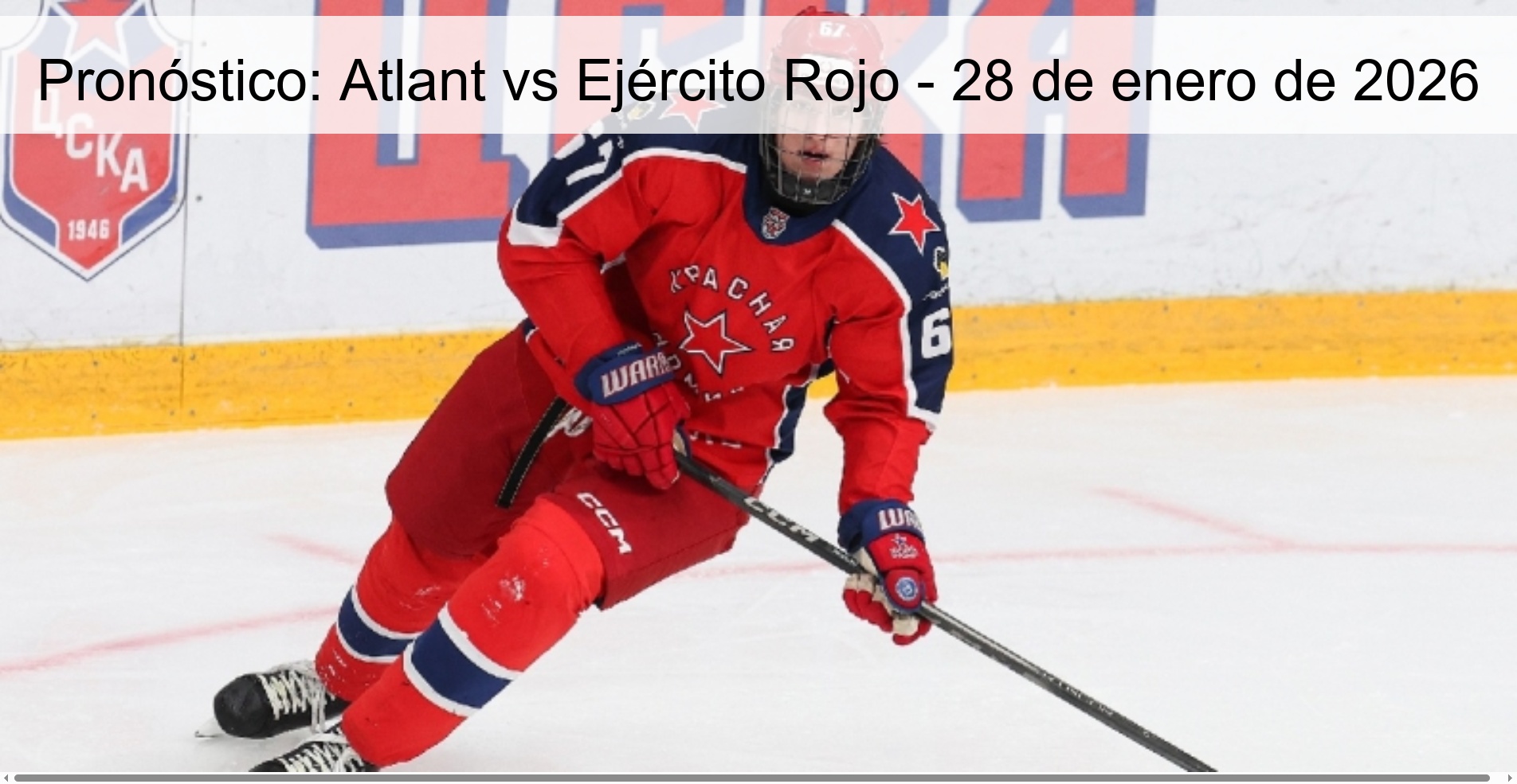 Pronóstico: Atlant vs Ejército Rojo – 28 de enero de 2026