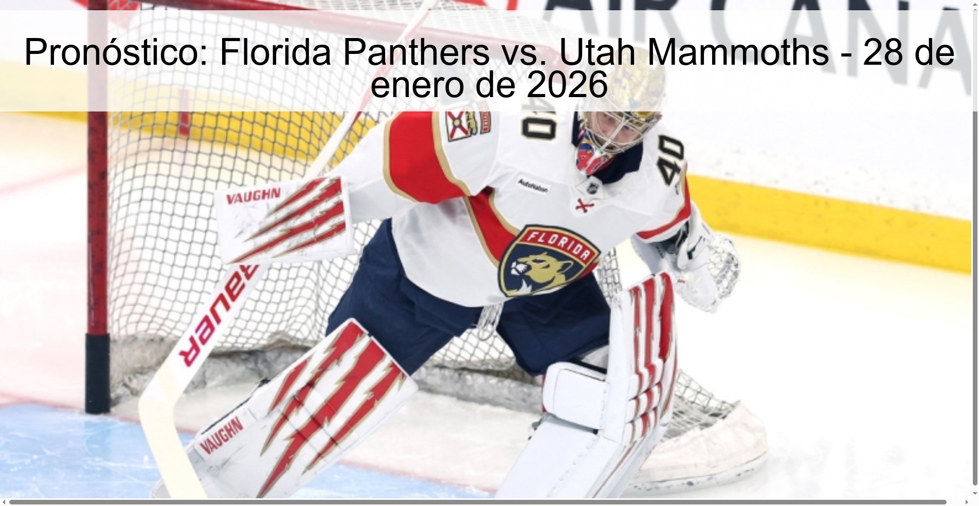 Pronóstico: Florida Panthers vs. Utah Mammoths – 28 de enero de 2026