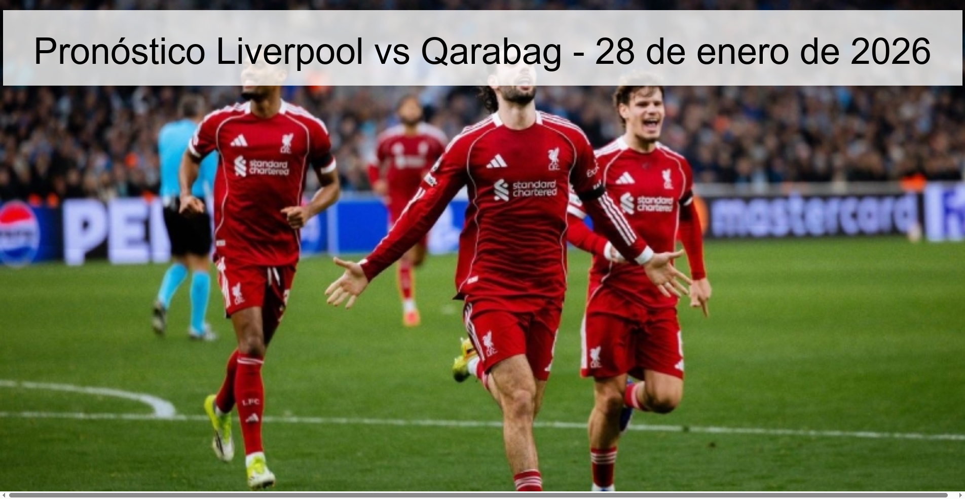 Pronóstico Liverpool vs Qarabag – 28 de enero de 2026