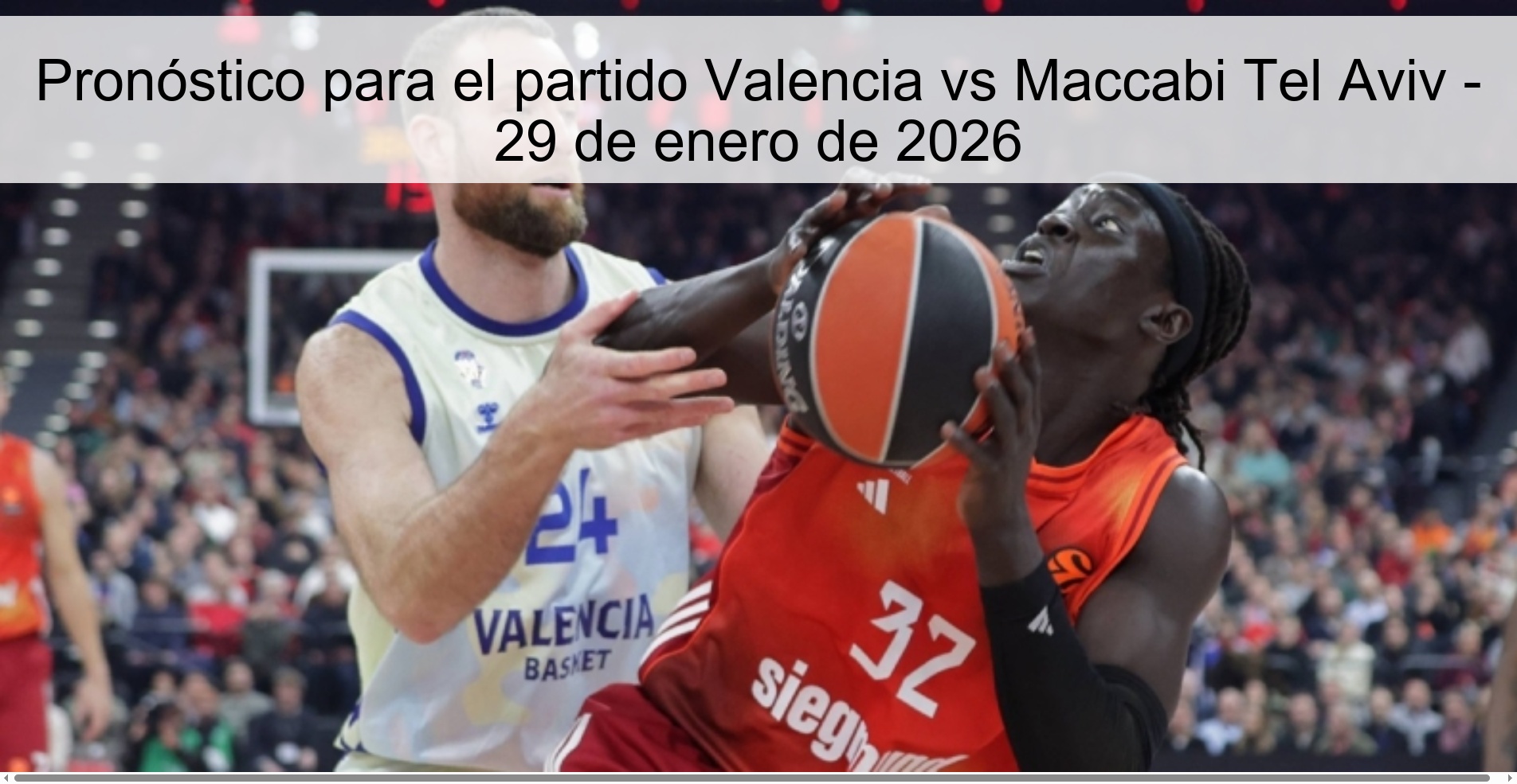 Pronóstico para el partido Valencia vs Maccabi Tel Aviv – 29 de enero de 2026