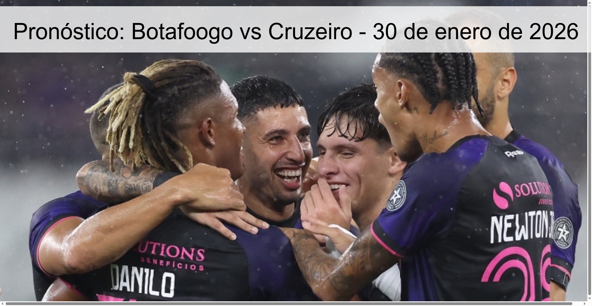 Pronóstico: Botafoogo vs Cruzeiro – 30 de enero de 2026