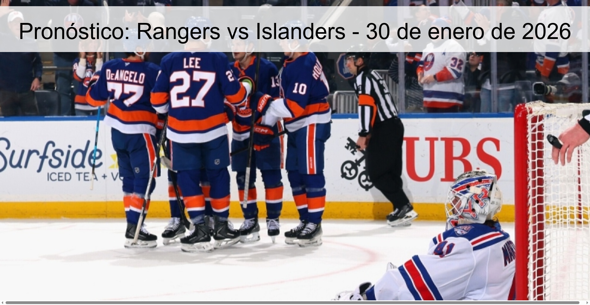 Pronóstico: Rangers vs Islanders – 30 de enero de 2026