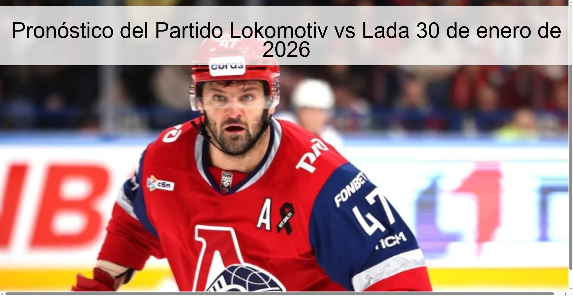 Pronóstico del Partido Lokomotiv vs Lada 30 de enero de 2026