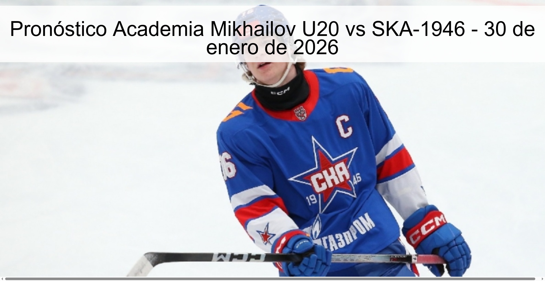 Pronóstico Academia Mikhailov U20 vs SKA-1946 – 30 de enero de 2026