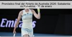 Pronóstico final del Abierto de Australi