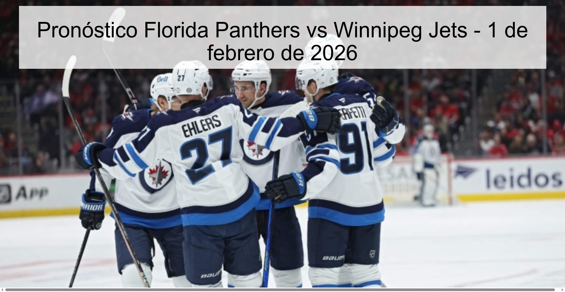 Pronóstico Florida Panthers vs Winnipeg Jets – 1 de febrero de 2026