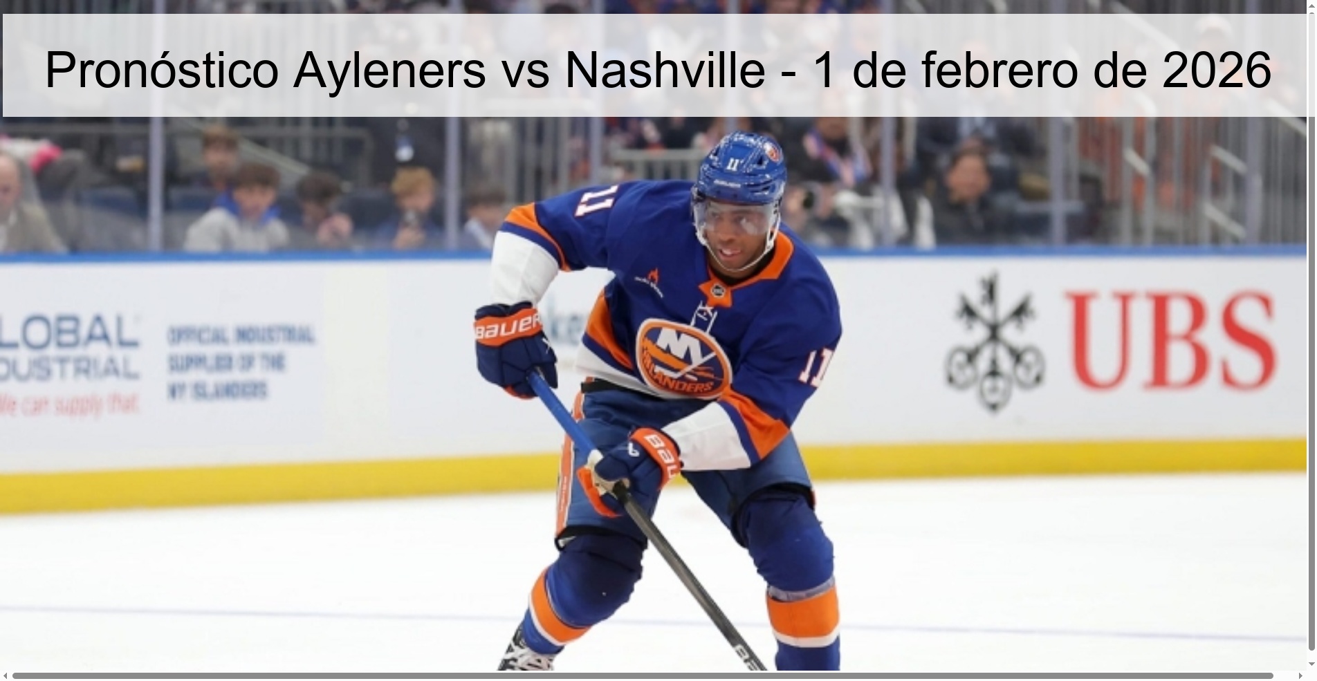 Pronóstico Ayleners vs Nashville – 1 de febrero de 2026