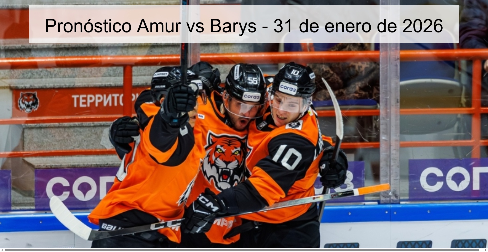 Pronóstico Amur vs Barys – 31 de enero de 2026