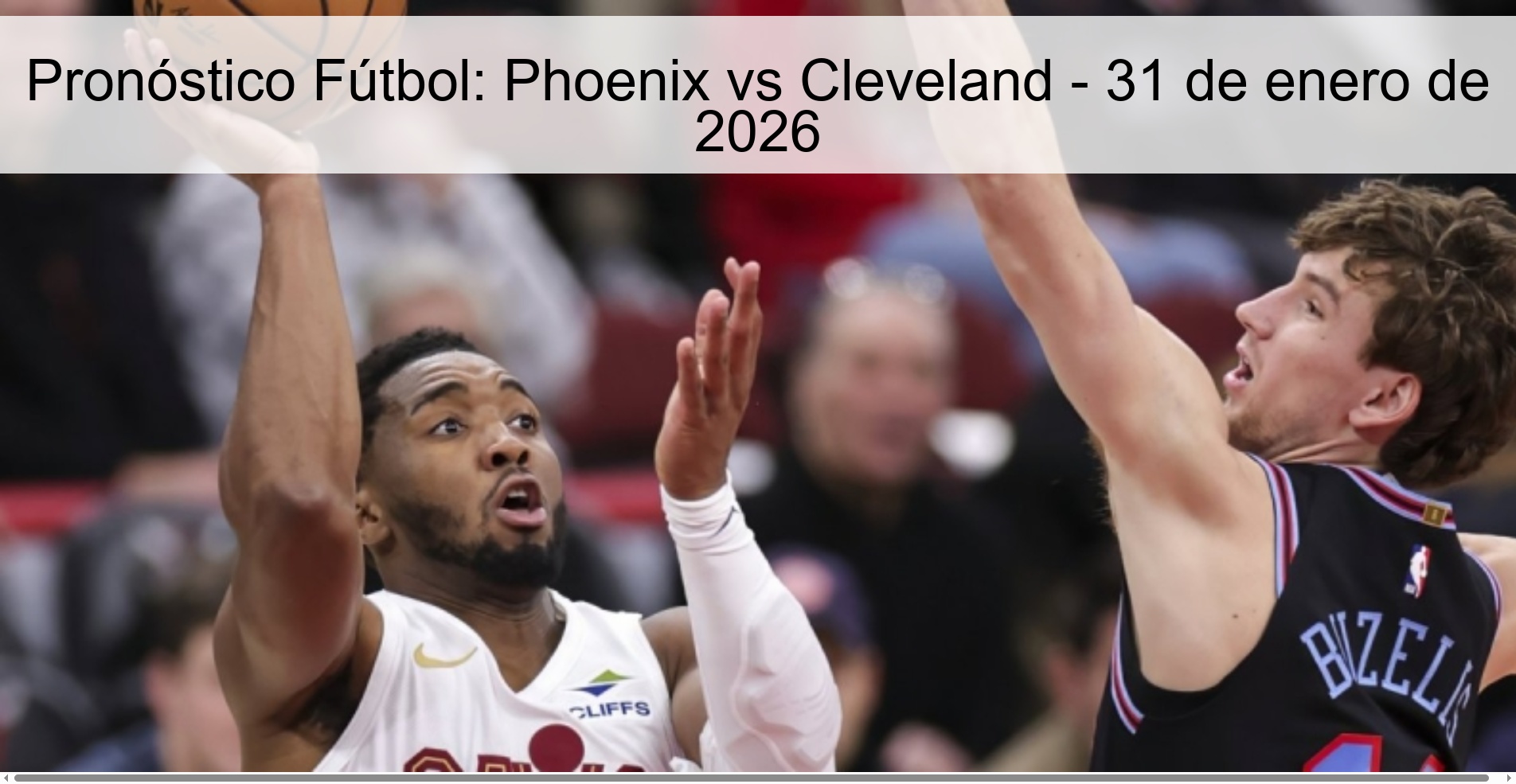 Pronóstico Fútbol: Phoenix vs Cleveland – 31 de enero de 2026