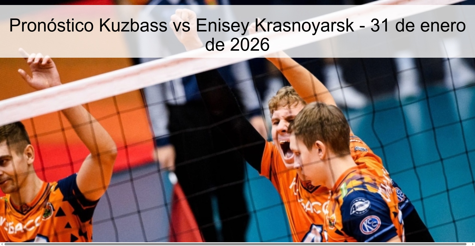 Pronóstico Kuzbass vs Enisey Krasnoyarsk – 31 de enero de 2026
