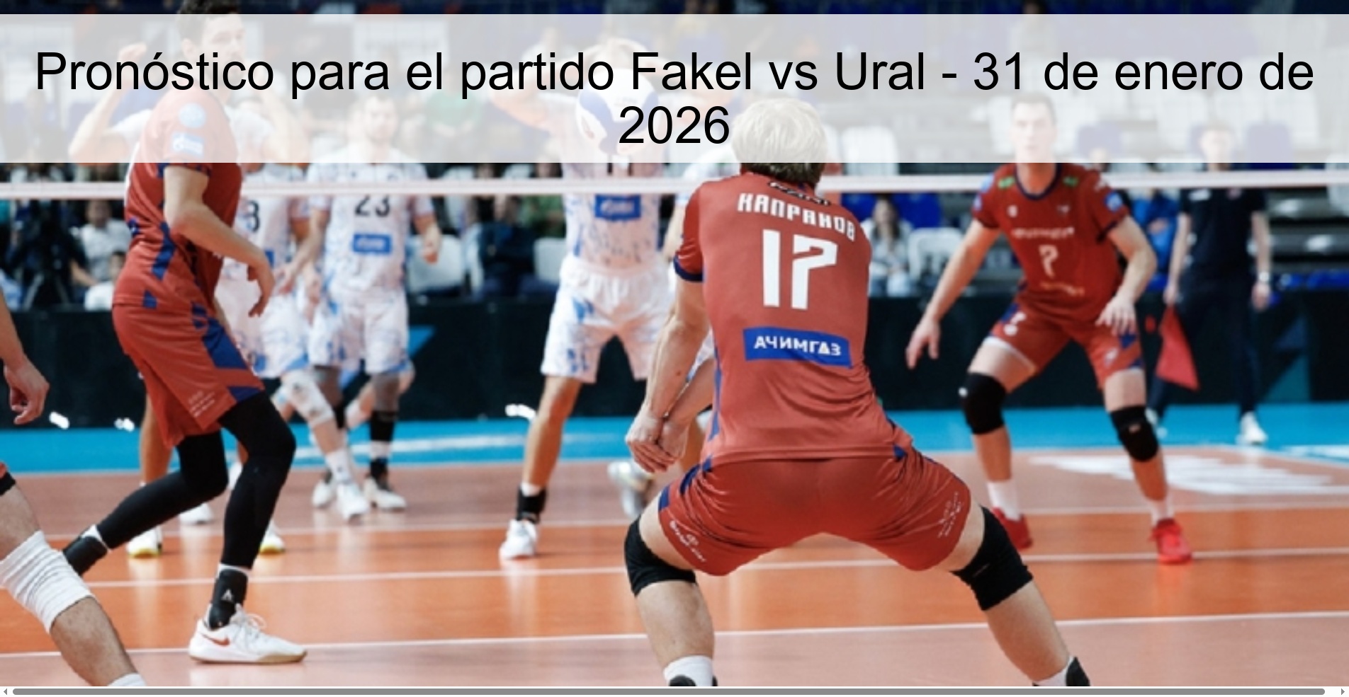 Pronóstico para el partido Fakel vs Ural – 31 de enero de 2026