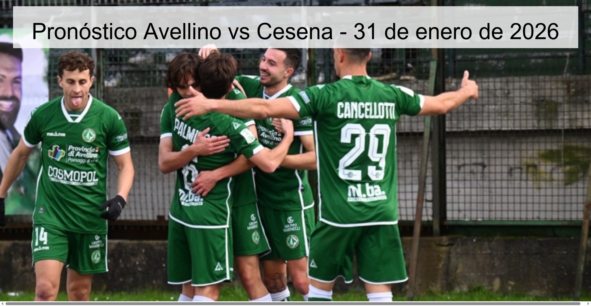 Pronóstico Avellino vs Cesena – 31 de enero de 2026