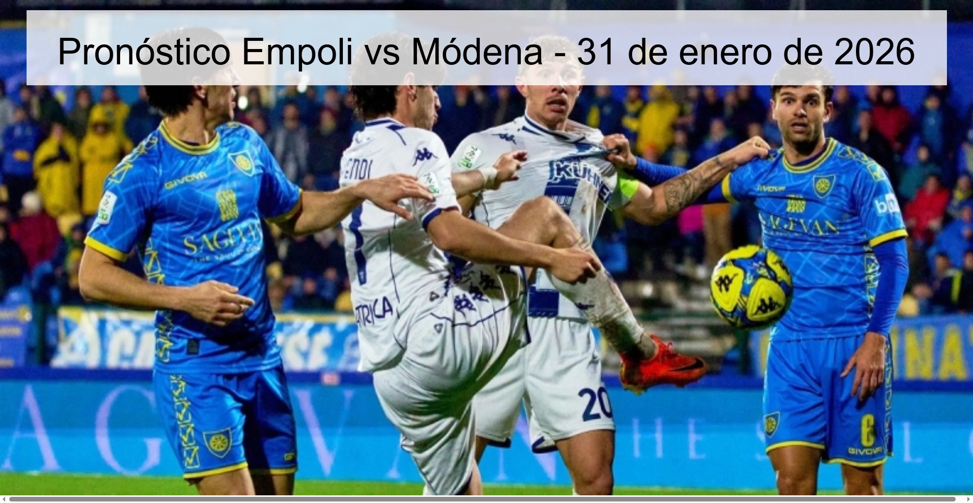 Pronóstico Empoli vs Módena – 31 de enero de 2026