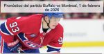 Pronóstico del partido Buffalo vs Montre