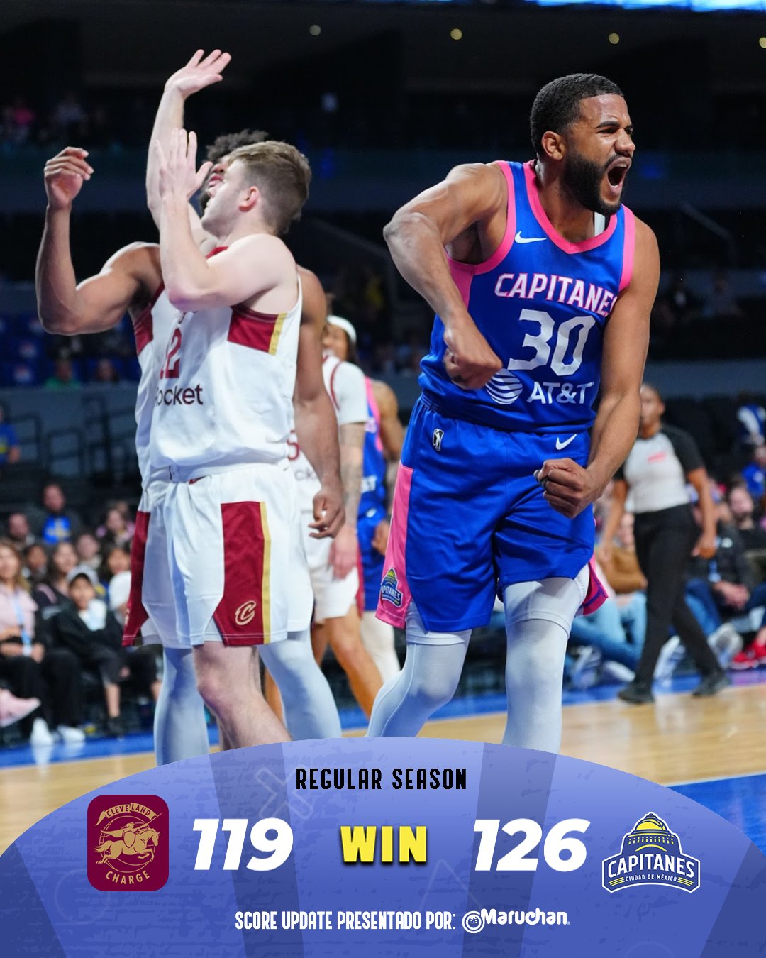 Capitanes de Ciudad de México: Remontada Épica y Triunfo 126-119 ante Cleveland Charge en la G-League