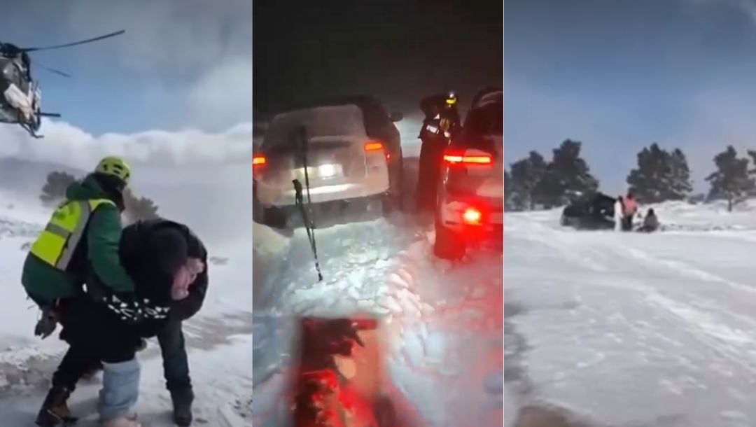¡Alerta Blanca en Granada! Guardia Civil rescata a once personas atrapadas por la nieve en plena borrasca Ingrid