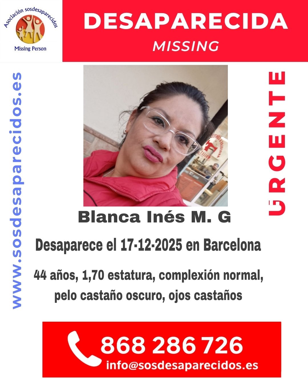 España en alerta: La búsqueda de Blanca Inés, una mujer desaparecida en Barcelona, moviliza a toda una comunidad