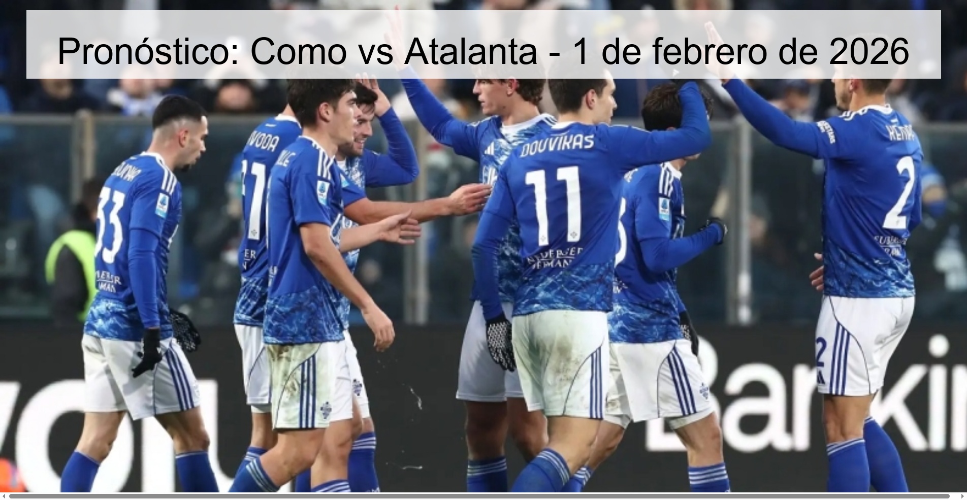 Pronóstico: Como vs Atalanta - 1 de febrero de 2026