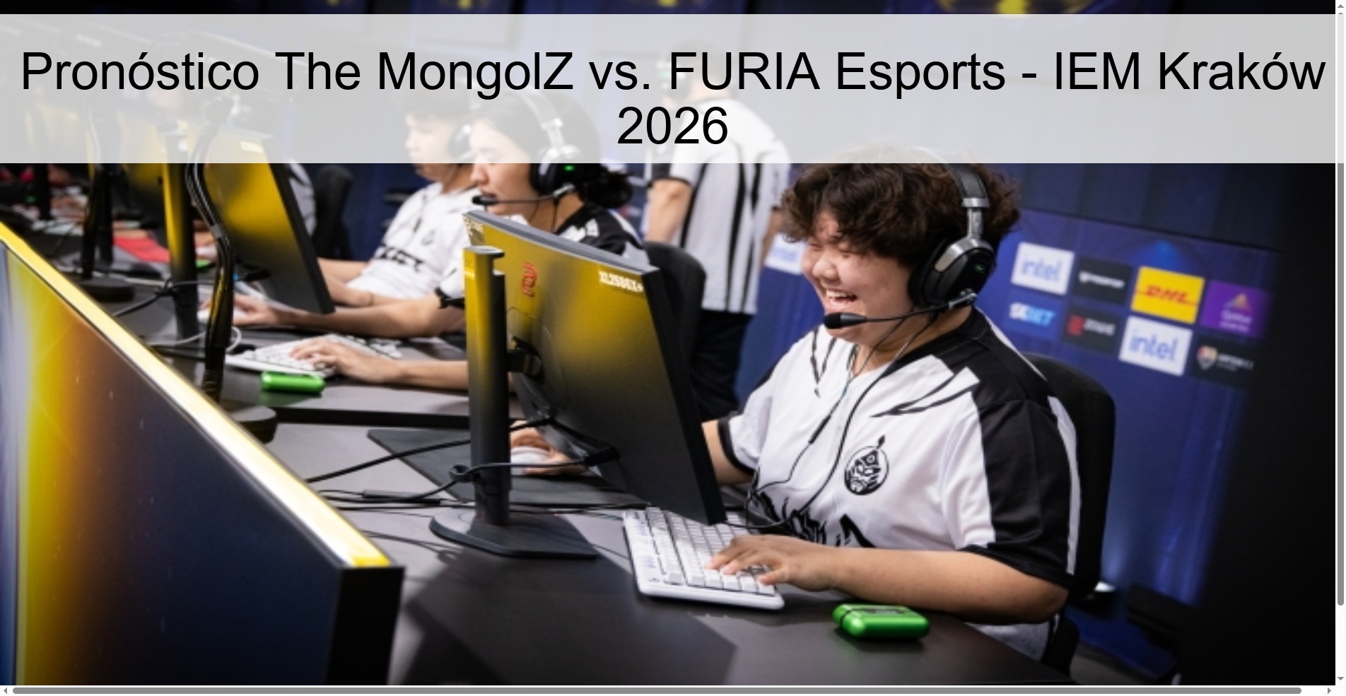 Pronóstico The MongolZ vs. FURIA Esports – IEM Kraków 2026
