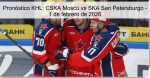Pronóstico KHL: CSKA Moscú vs SKA San Pe