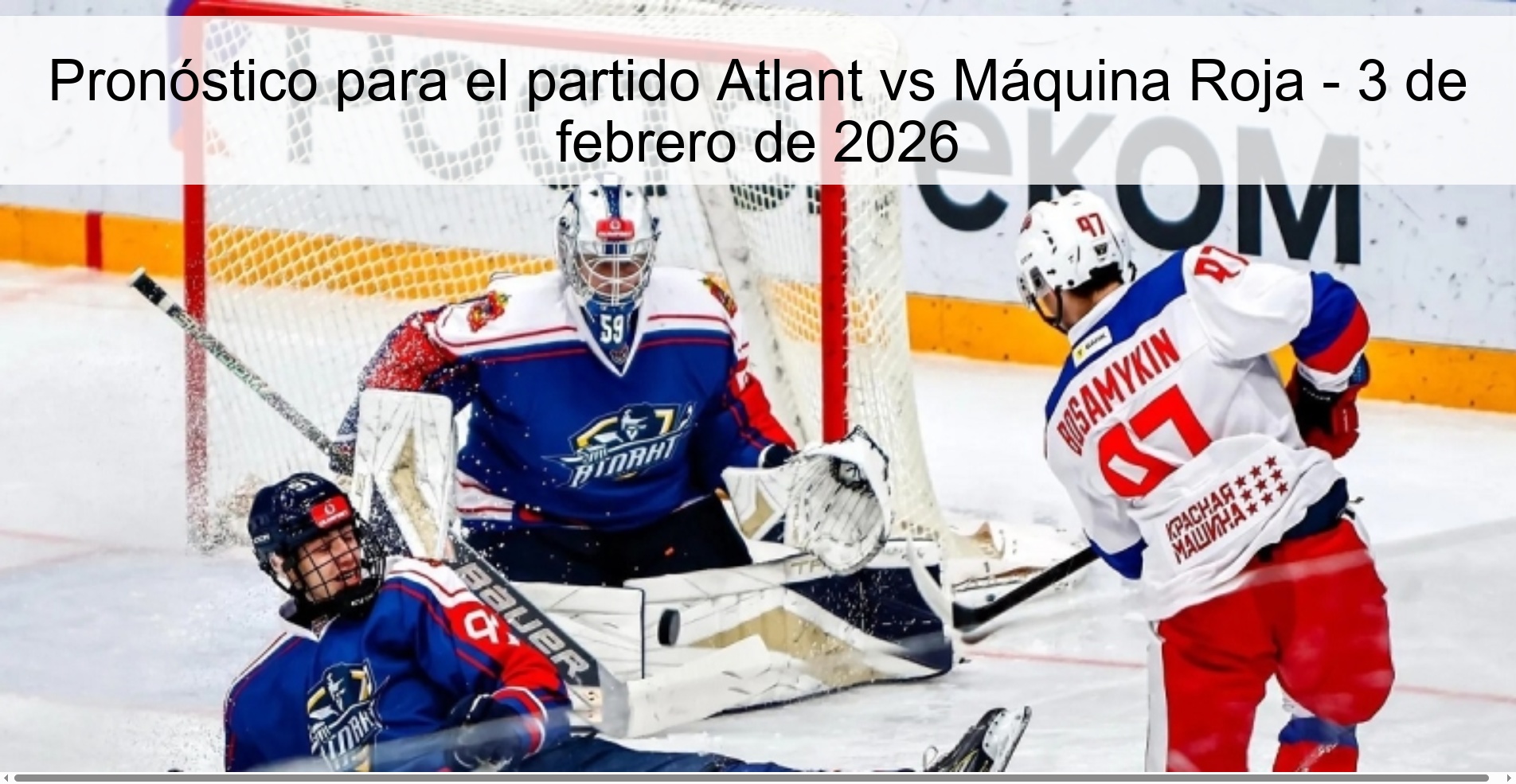 Pronóstico para el partido Atlant vs Máquina Roja – 3 de febrero de 2026