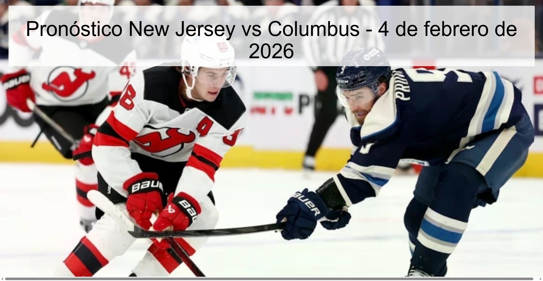 Pronóstico New Jersey vs Columbus – 4 de febrero de 2026