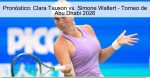 Pronóstico: Clara Tauson vs. Simone Walt