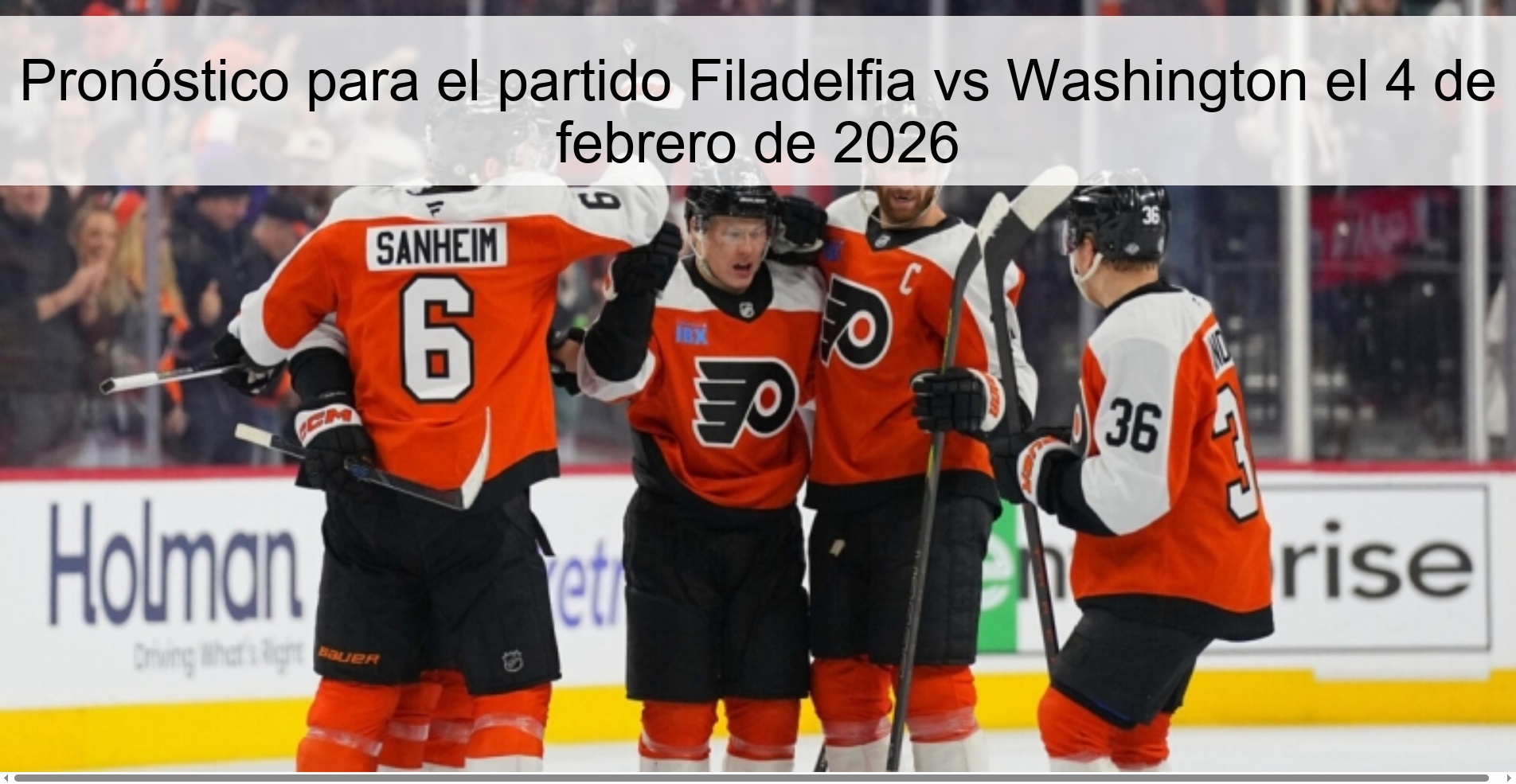 Pronóstico para el partido Filadelfia vs Washington el 4 de febrero de 2026
