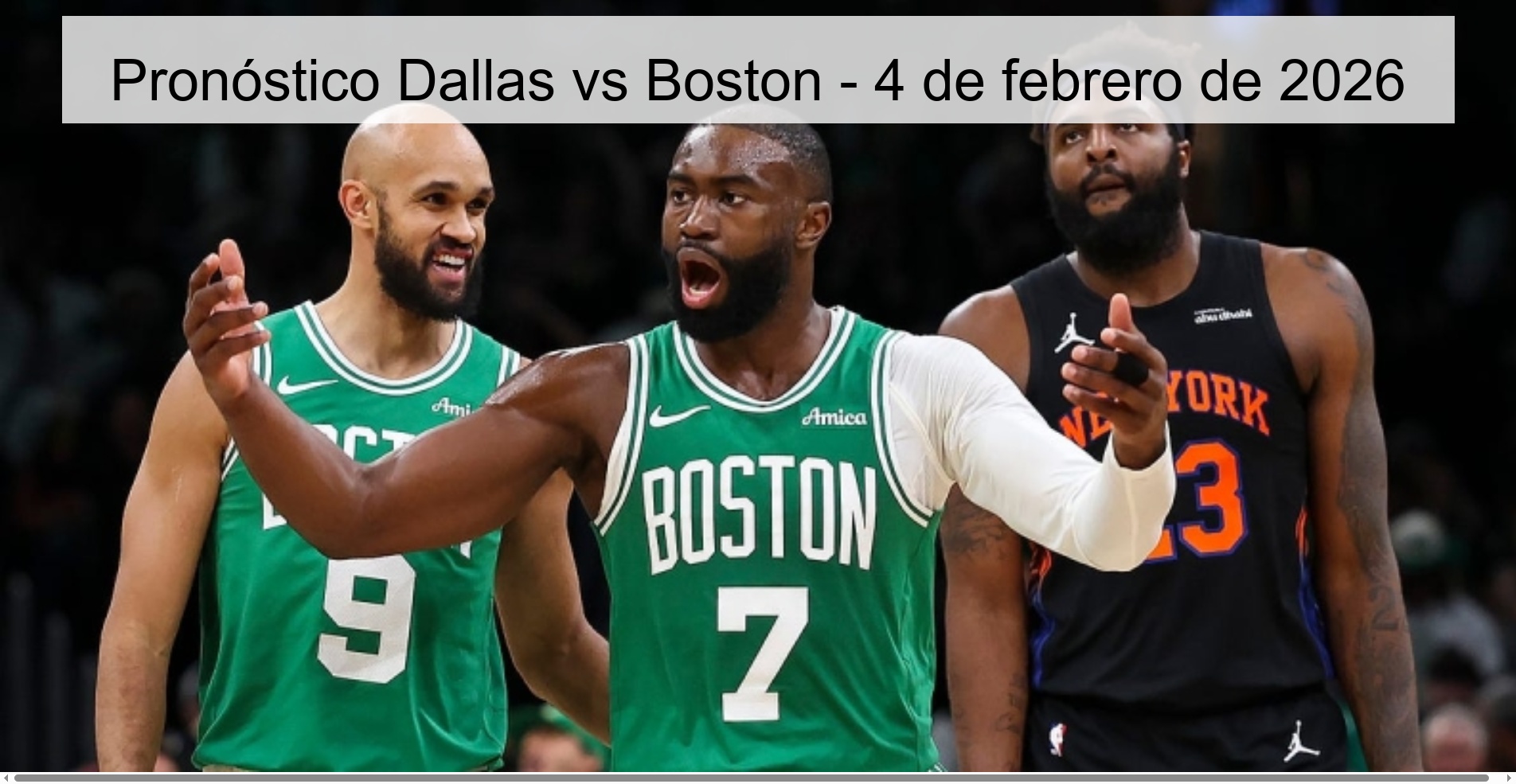 Pronóstico Dallas vs Boston – 4 de febrero de 2026