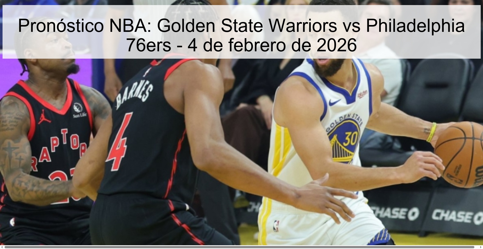 Pronóstico NBA: Golden State Warriors vs Philadelphia 76ers – 4 de febrero de 2026