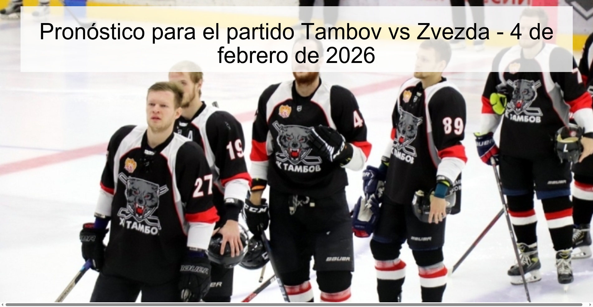 Pronóstico para el partido Tambov vs Zvezda – 4 de febrero de 2026