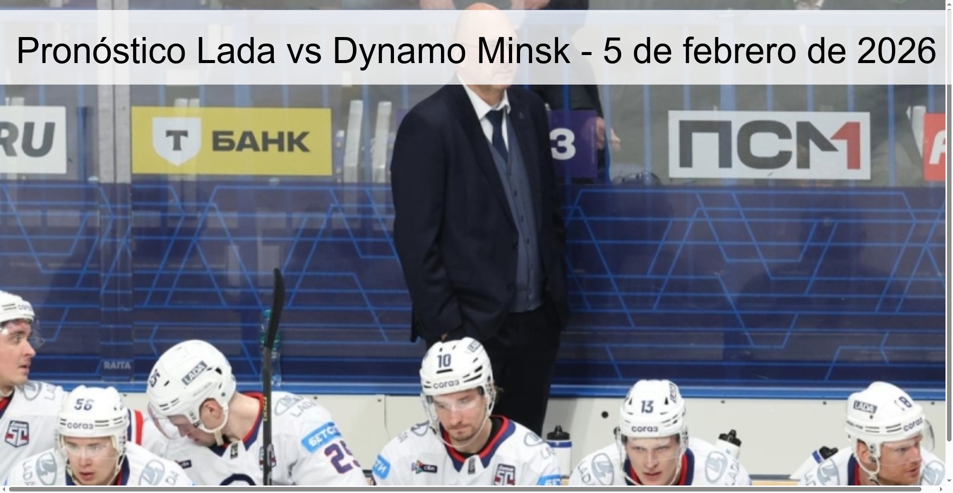 Pronóstico Lada vs Dynamo Minsk – 5 de febrero de 2026