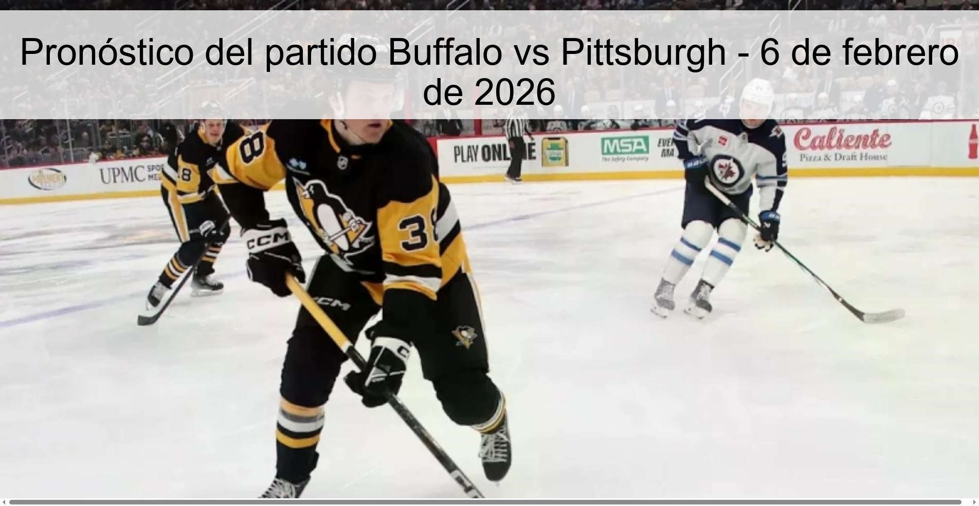 Pronóstico del partido Buffalo vs Pittsburgh – 6 de febrero de 2026
