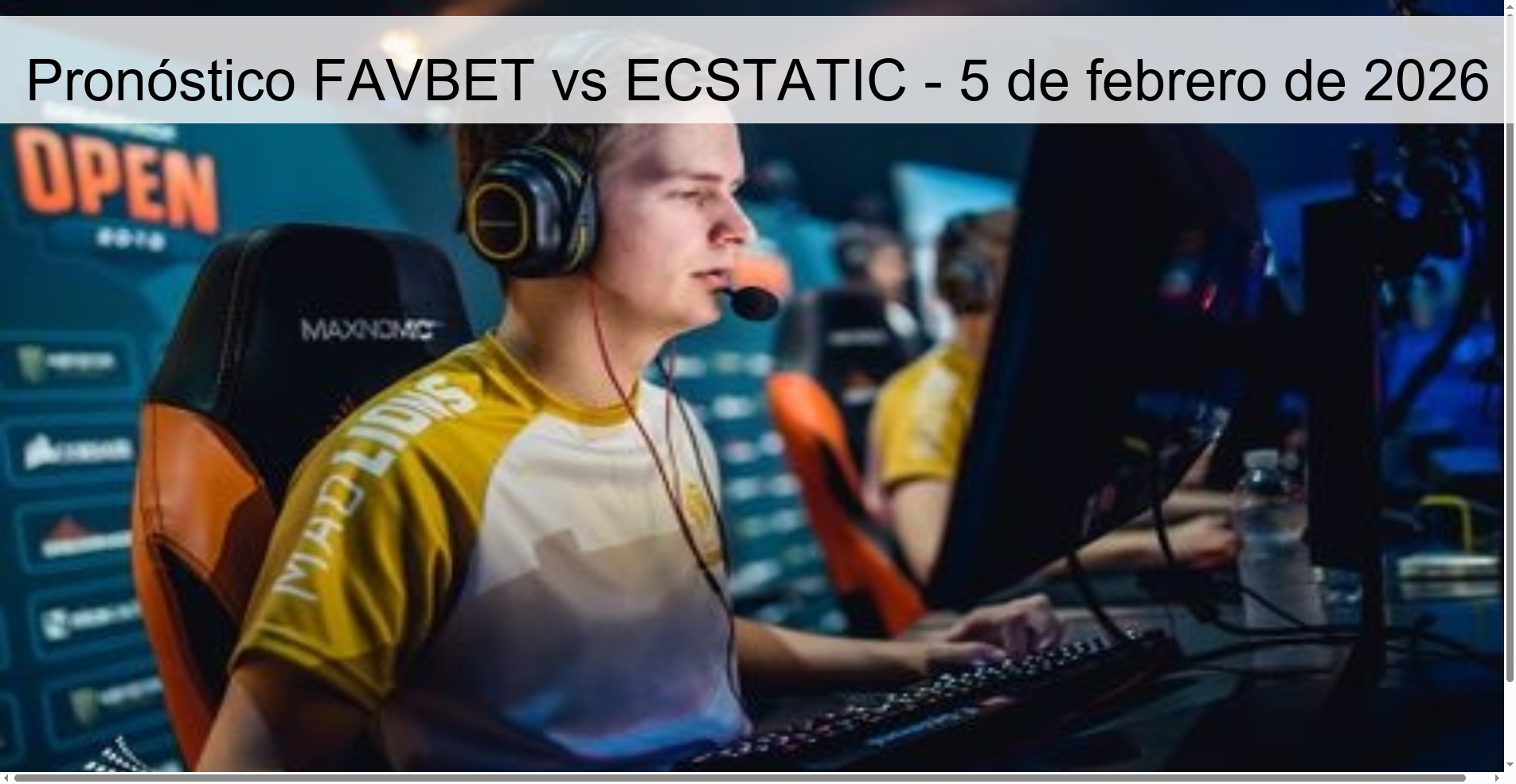 Pronóstico FAVBET vs ECSTATIC – 5 de febrero de 2026