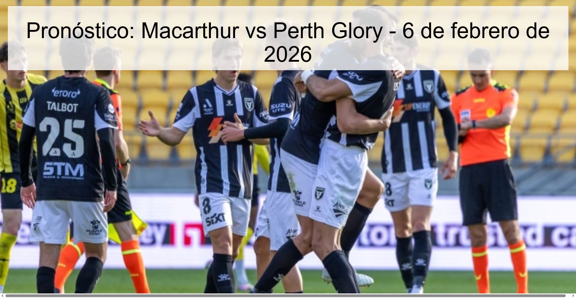 Pronóstico: Macarthur vs Perth Glory – 6 de febrero de 2026