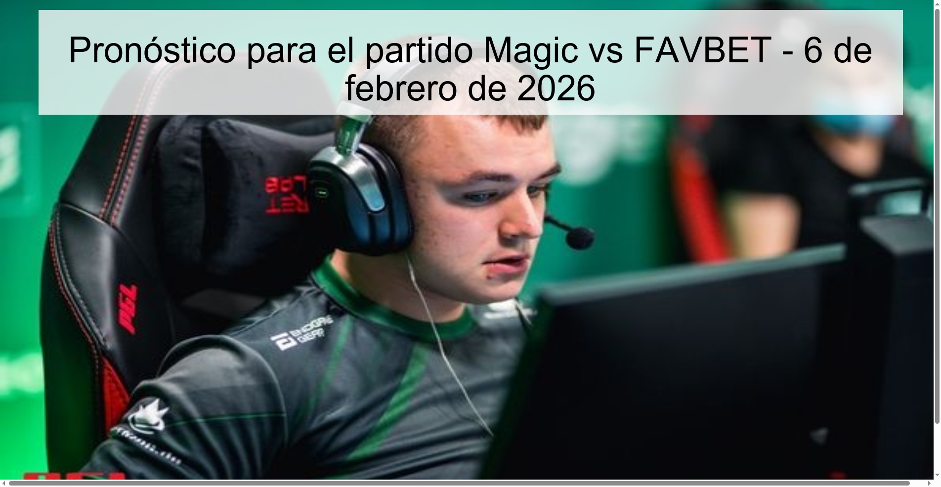 Pronóstico para el partido Magic vs FAVBET – 6 de febrero de 2026