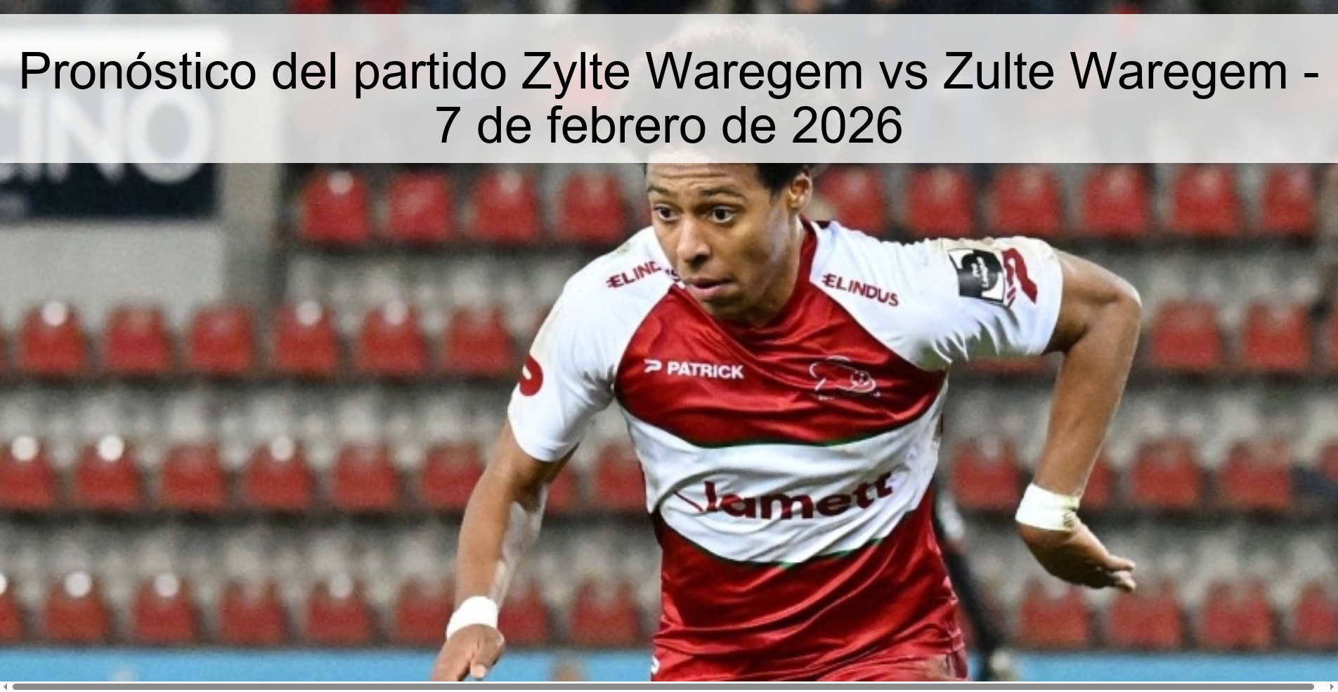 Pronóstico del partido Zylte Waregem vs Zulte Waregem – 7 de febrero de 2026