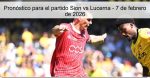 Pronóstico para el partido Sion vs Lucer