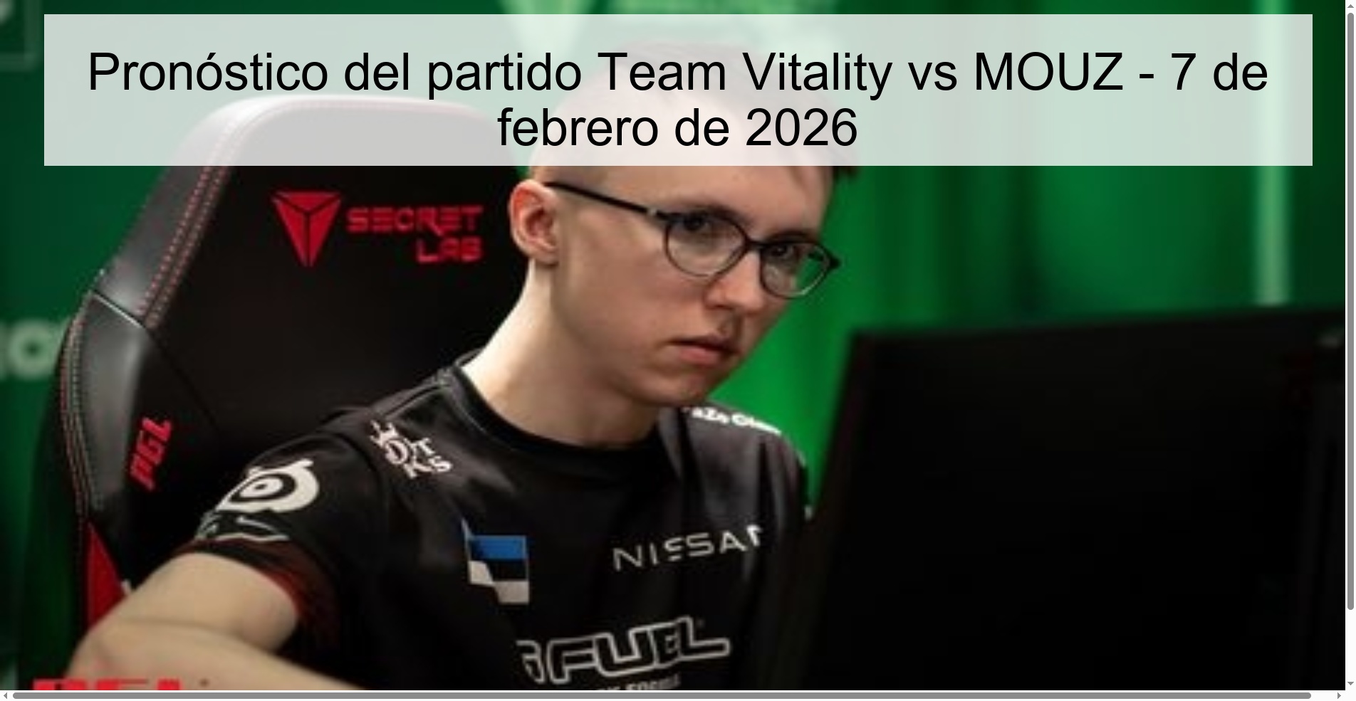 Pronóstico del partido Team Vitality vs MOUZ – 7 de febrero de 2026