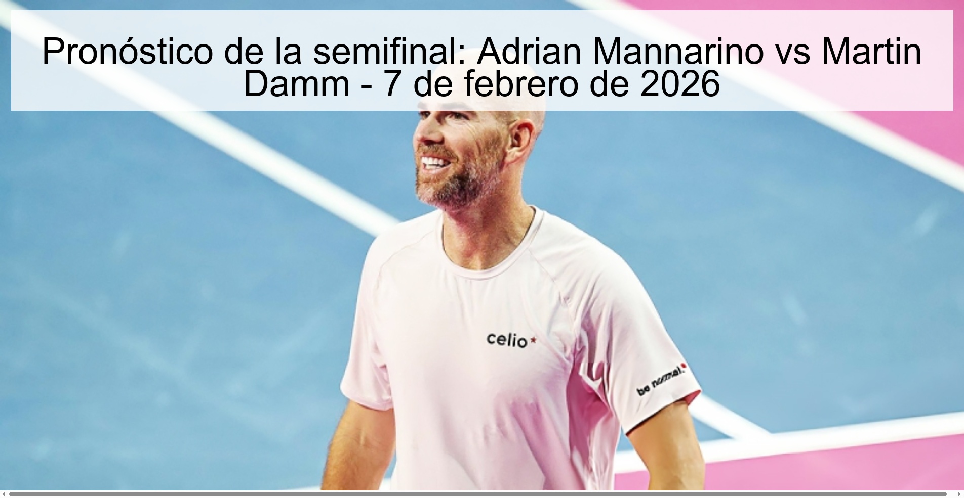 Pronóstico de la semifinal: Adrian Mannarino vs Martin Damm – 7 de febrero de 2026
