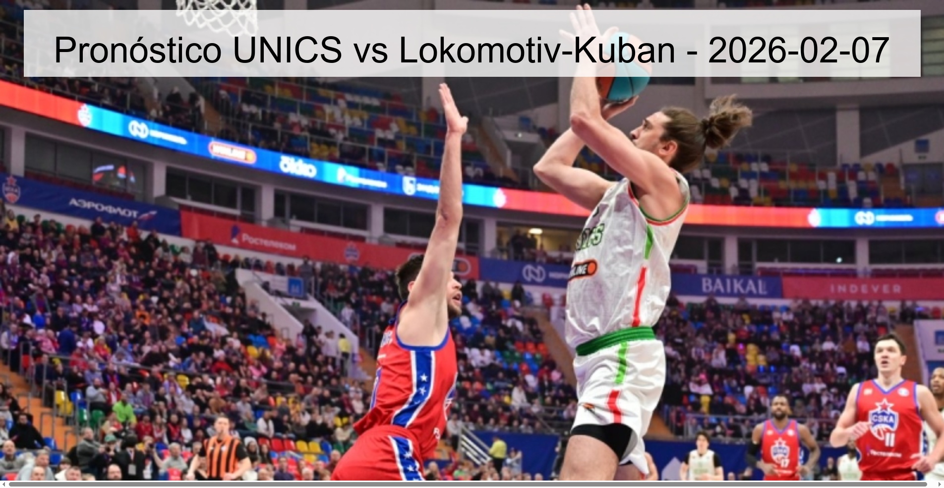 Pronóstico UNICS vs Lokomotiv-Kuban – 2026-02-07