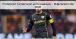 Pronóstico Kayserispor vs Kocaelispor &#