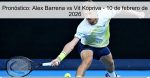 Pronóstico: Alex Barrena vs Vit Kopriva 