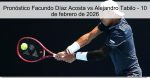 Pronóstico Facundo Díaz Acosta vs Alejan
