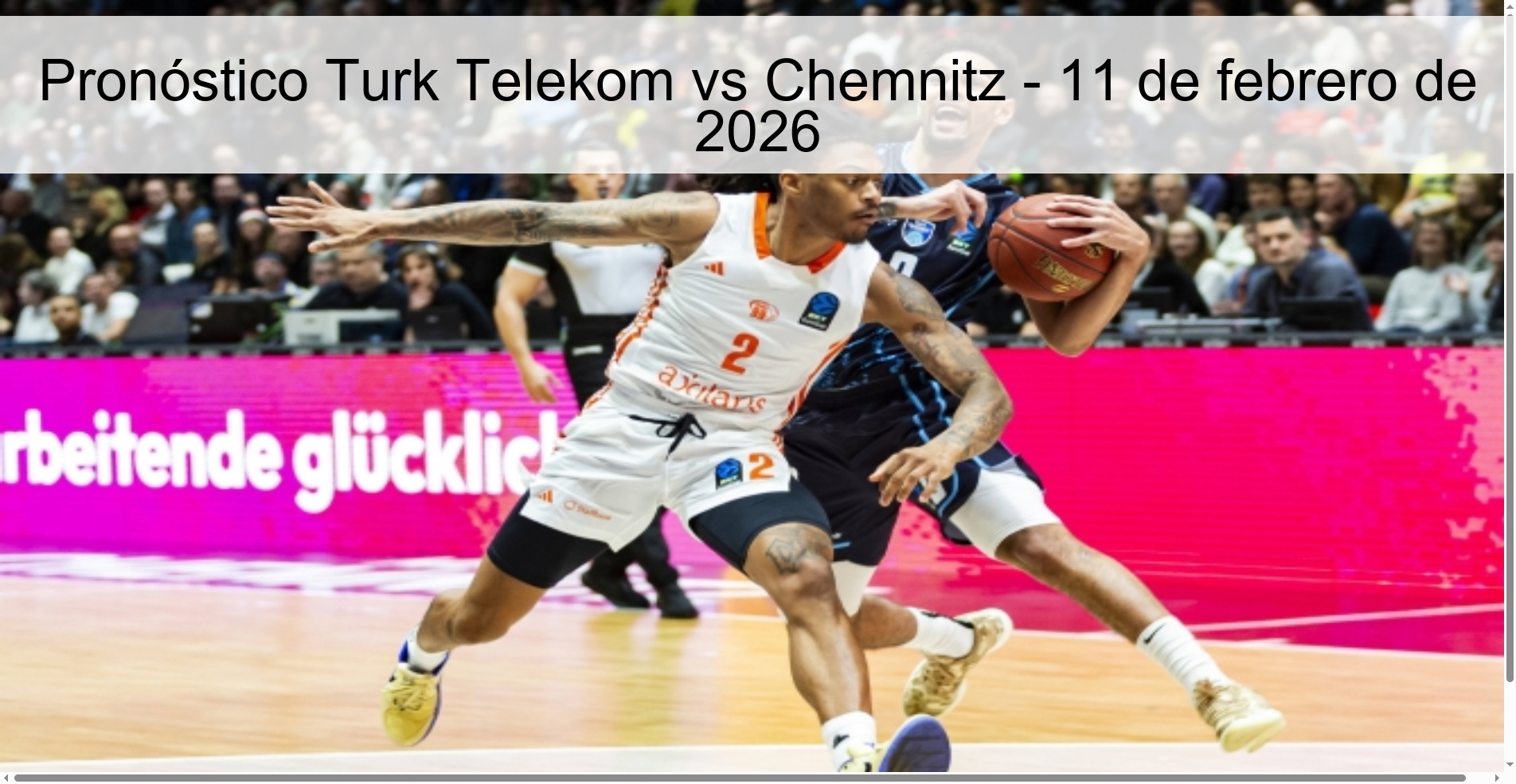 Pronóstico Turk Telekom vs Chemnitz – 11 de febrero de 2026
