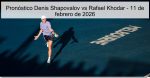 Pronóstico Denis Shapovalov vs Rafael Kh
