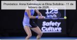 Pronóstico: Anna Kalinskaya vs Elina Svi