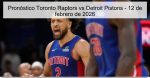 Pronóstico Toronto Raptors vs Detroit Pi
